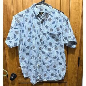 Vintage McGregor Fishing Print Short‎ Sleeve Shirt